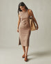 Women's Premium Slub Tank Dress - Pine Bark